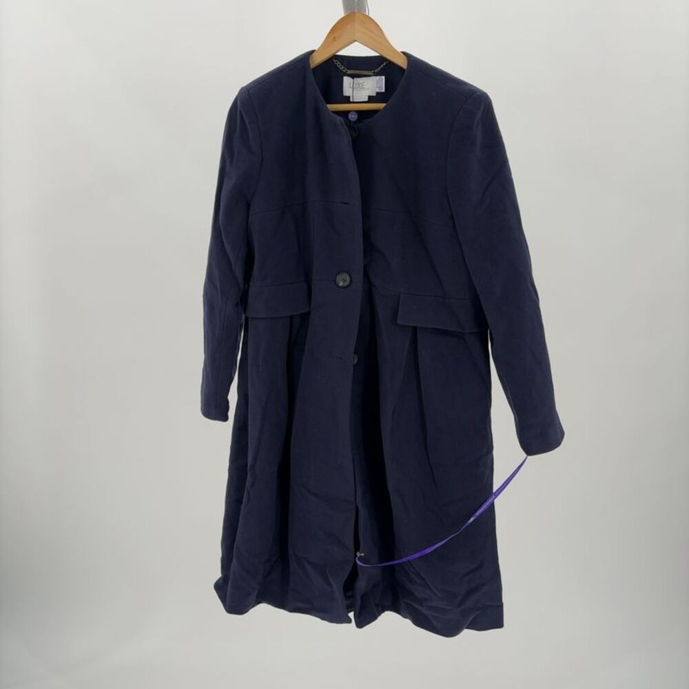 Seraphine Coat in Navy Blue Maternity Wool